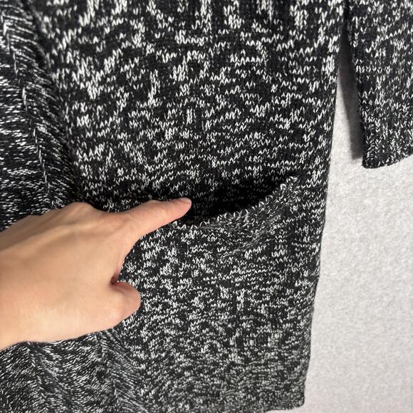 Timing Duster Cardigan Sweater Medium Marled Long Pockets Lounge Comfy Cozy - Picture 4 of 12